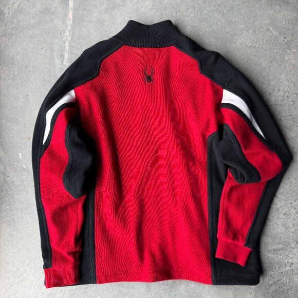 SPYDER - Men's Lined Half Zip Ski Sweater - Red - XXL - Picture 3 of 7